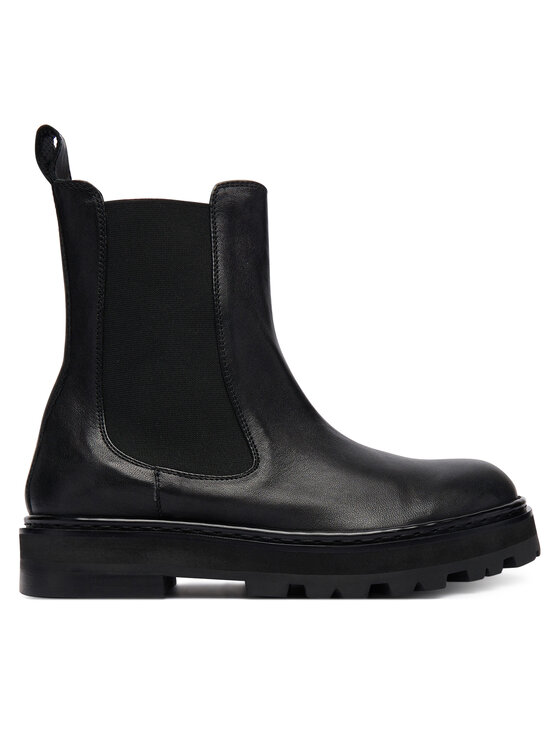 Patrizia Pepe Боти тип челси 8Y0136 L005 Черен цвят на ниска цена