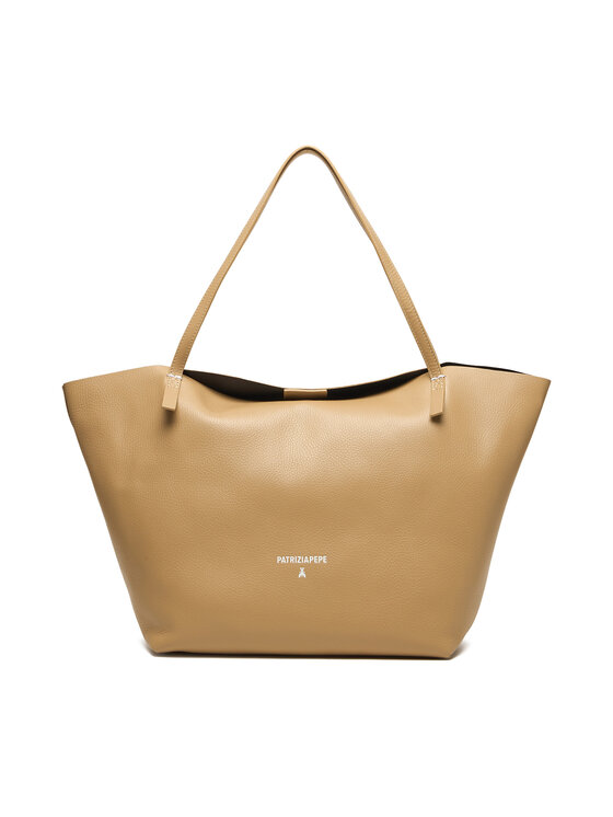 Patrizia Pepe Дамска чанта 2B0130/L148-B775 Бежов цвят на ниска цена