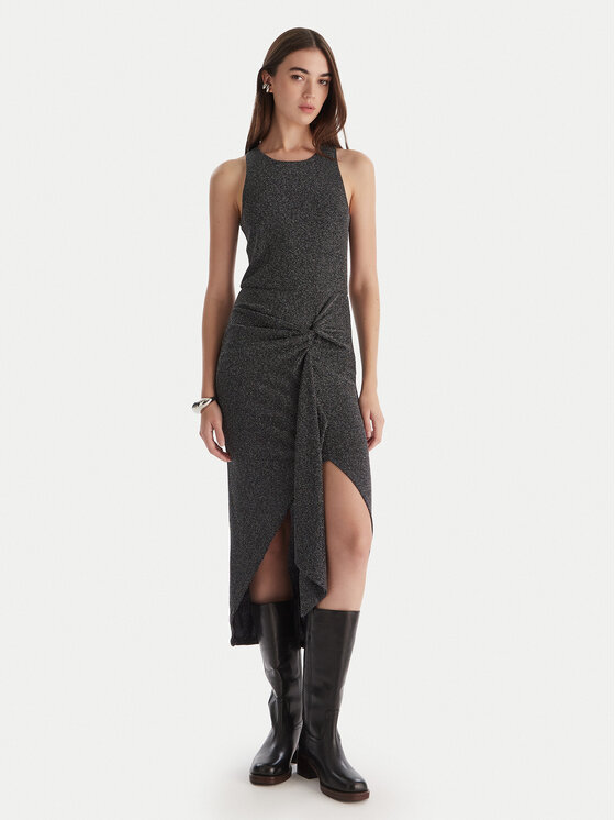 Patrizia Pepe Коктейлна рокля 2A2990/J340-K478 Черен Regular Fit цвят на ниска цена