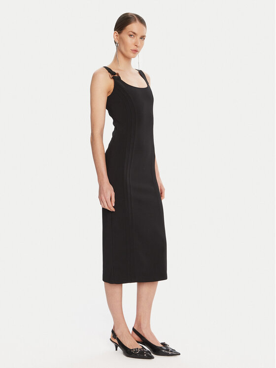 Patrizia Pepe Коктейлна рокля 8A1514 A6F5 Черен Regular Fit цвят на ниска цена