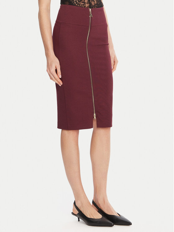 Patrizia Pepe Пола тип молив 8G0485 A025 Бордо Regular Fit цвят на ниска цена