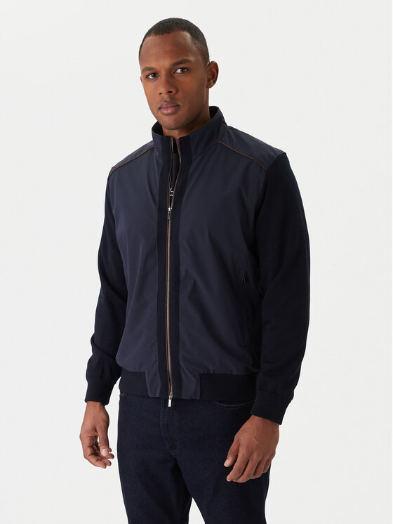 Paul&Shark Преходно яке 15311268 Тъмносин Regular Fit цвят на ниска цена