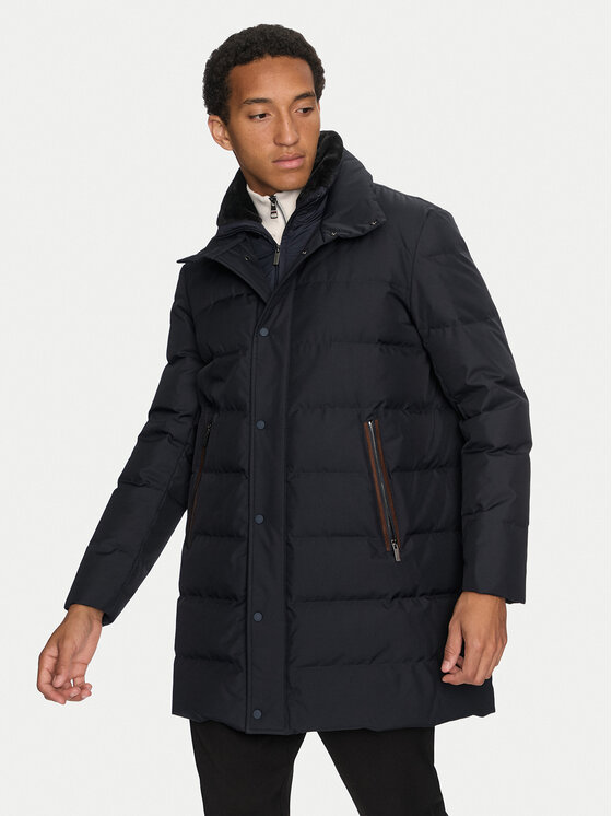 Paul&Shark Пухено яке 14312350 Тъмносин Regular Fit цвят на ниска цена