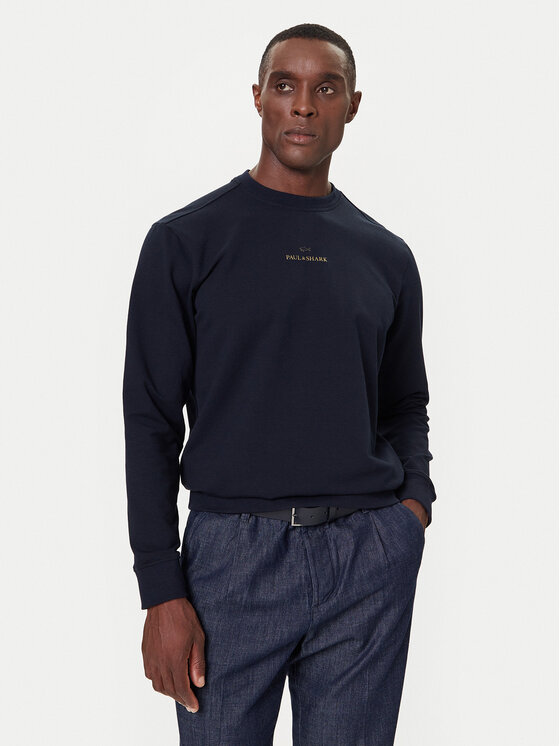 Paul&Shark Суитшърт 15311821 Тъмносин Regular Fit цвят на ниска цена