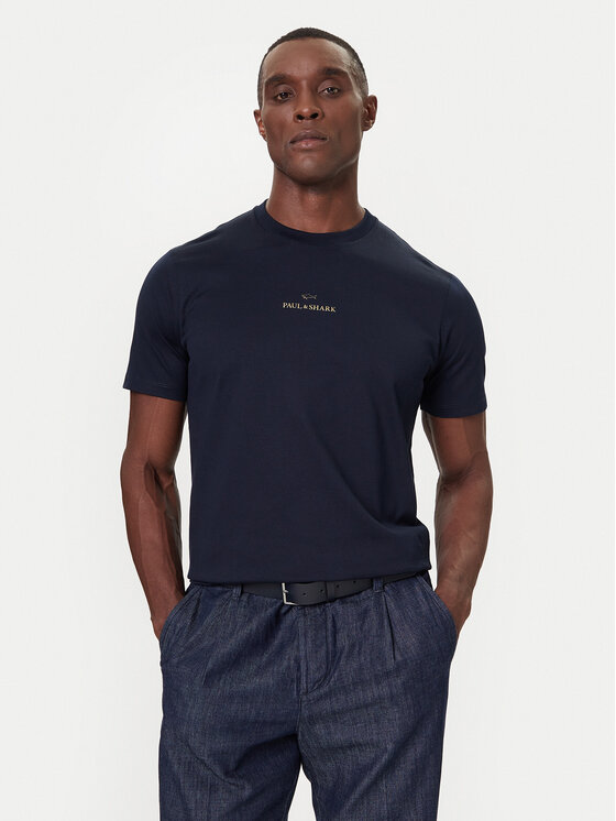 Paul&Shark Тишърт 99311008 Тъмносин Regular Fit цвят на ниска цена