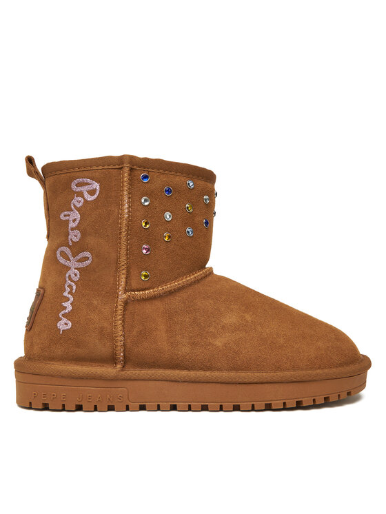 Pepe Jeans Апрески Diss Studs G PGS500006 Кафяв цвят на ниска цена