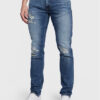 Pepe Jeans Дънки Stanley PM206816 Тъмносин Tapered Fit цвят на ниска цена