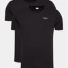 Pepe Jeans Комплект тениски Pepe Tshirt 2P PMU10976 Черен Regular Fit цвят на ниска цена