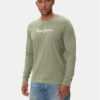 Pepe Jeans Тениска с дълъг ръкав Eggo Long N PM5010135 Каки Regular Fit цвят на ниска цена