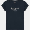 Pepe Jeans Тишърт Hana Glitter PG503064 Тъмносин Slim Fit цвят на ниска цена