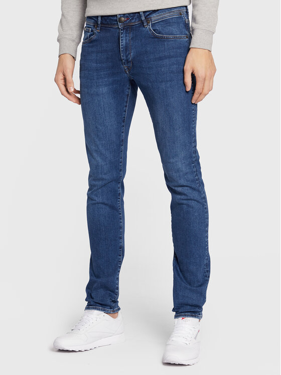 Petrol Industries Дънки Seaham Classic 0006 Син Slim Fit цвят на ниска цена
