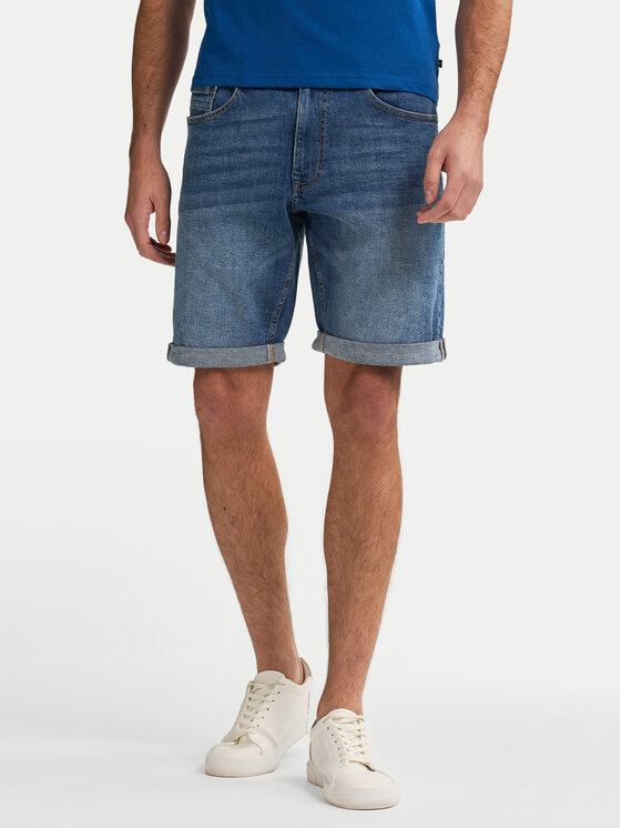 Petrol Industries Дънкови шорти M-1050-SHO002 Син Regular Fit цвят на ниска цена