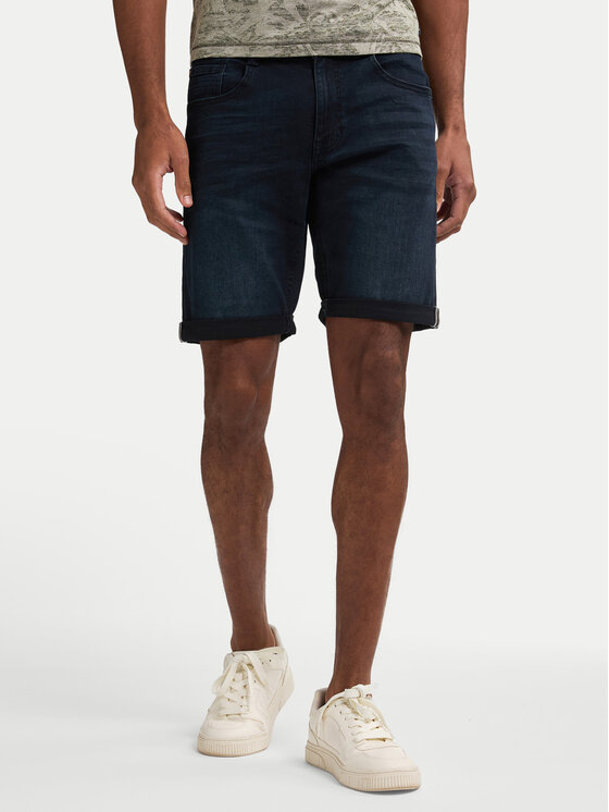 Petrol Industries Дънкови шорти M-1050-SHO002 Тъмносин Regular Fit цвят на ниска цена