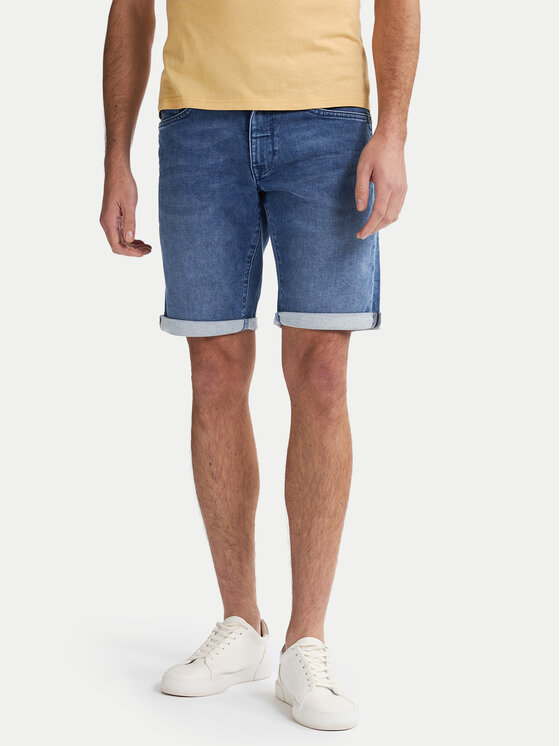 Petrol Industries Дънкови шорти M-ROS-SHO001 Син Slim Fit цвят на ниска цена
