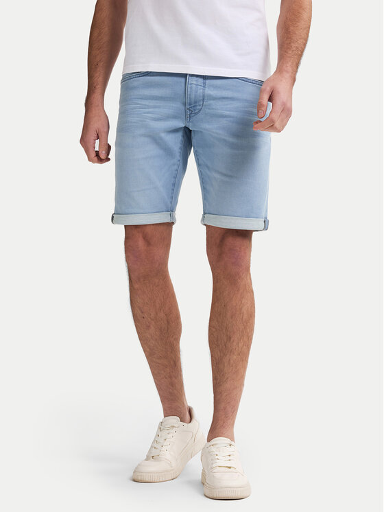 Petrol Industries Дънкови шорти M-ROS-SHO001 Син Slim Fit цвят на ниска цена