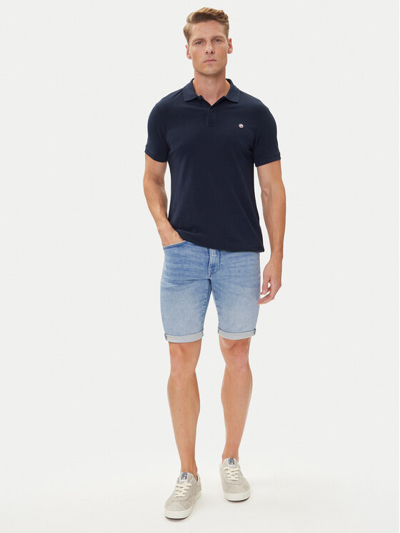 Petrol Industries Дънкови шорти M-ROS-SHO001 Син Slim Fit цвят на ниска цена