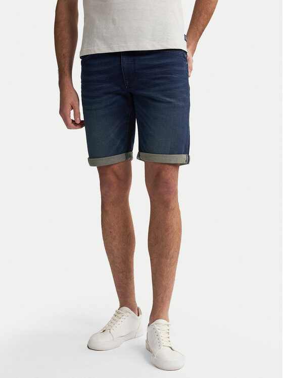 Petrol Industries Дънкови шорти M-ROS-SHO001 Тъмносин Slim Fit цвят на ниска цена