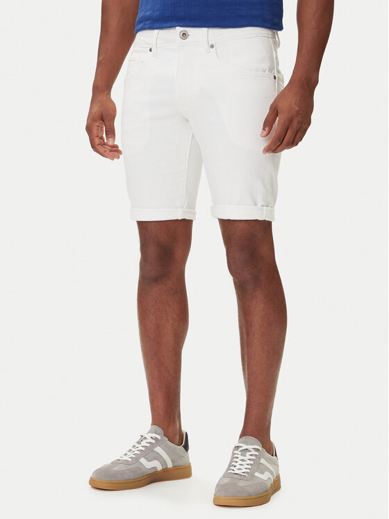 Petrol Industries Дънкови шорти M-ROS-SHO005 Бял Slim Fit цвят на ниска цена