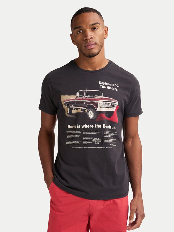 Petrol Industries Тишърт M-1050-TSR604 Черен Regular Fit цвят на ниска цена