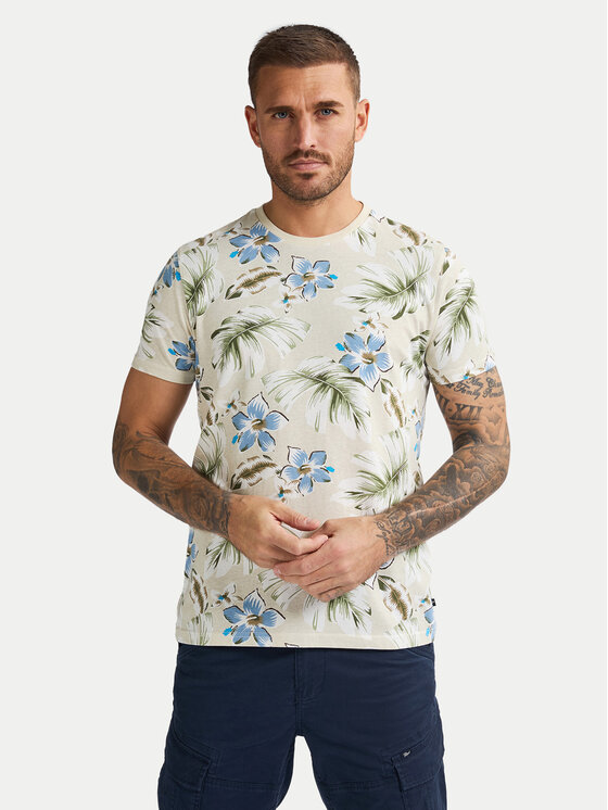 Petrol Industries Тишърт M-1050-TSR655 Бежов Regular Fit цвят на ниска цена