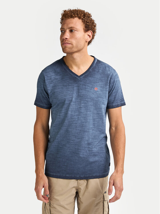 Petrol Industries Тишърт M-1050-TSV662 Тъмносин Regular Fit цвят на ниска цена