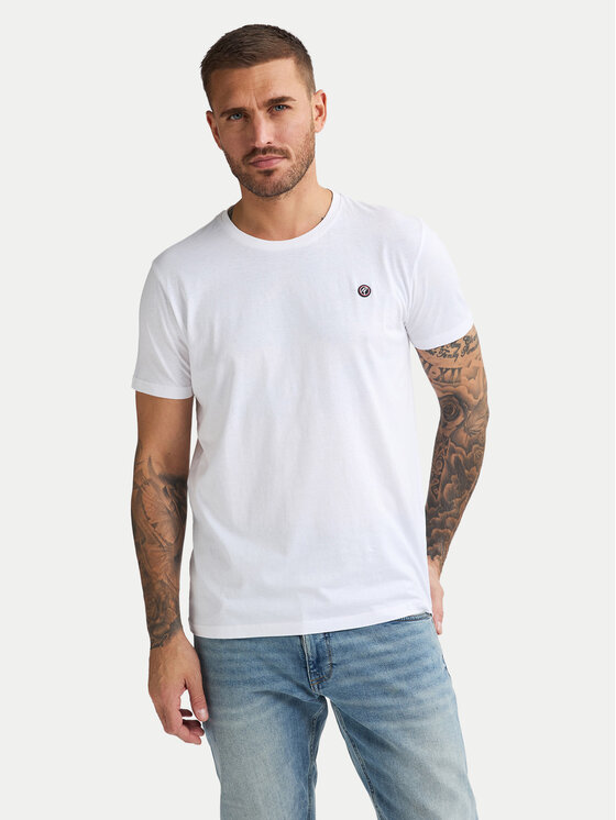 Petrol Industries Тишърт M-ROS-TSR002 Бял Regular Fit цвят на ниска цена