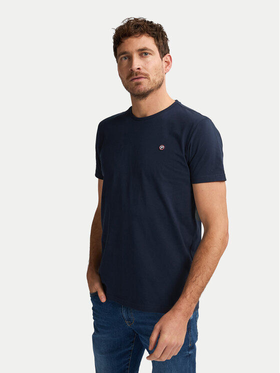 Petrol Industries Тишърт M-ROS-TSR002 Тъмносин Regular Fit цвят на ниска цена