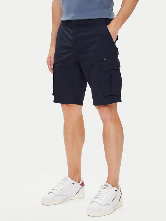 Petrol Industries Шорти от плат M-1050-SHO600 Тъмносин Cargo Fit цвят на ниска цена