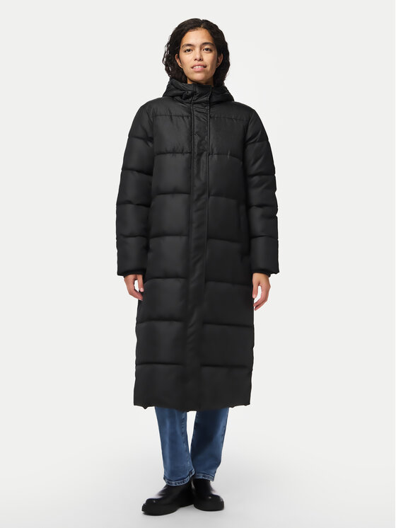 Pieces Зимно яке Maddie 17150937 Черен Regular Fit цвят на ниска цена