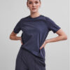 Pieces Тишърт Ria 17086970 Тъмносин Regular Fit цвят на ниска цена