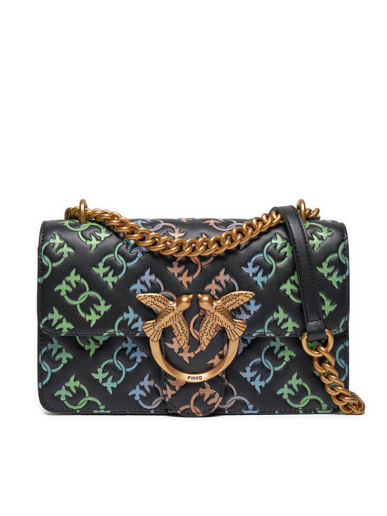 Pinko Дамска чанта Love One Mini Dc 100074 A1YD Z97Q Черен цвят на ниска цена