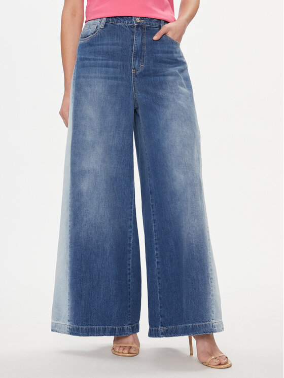 Please Дънки P2V3EH0NOX Син Wide Fit цвят на ниска цена