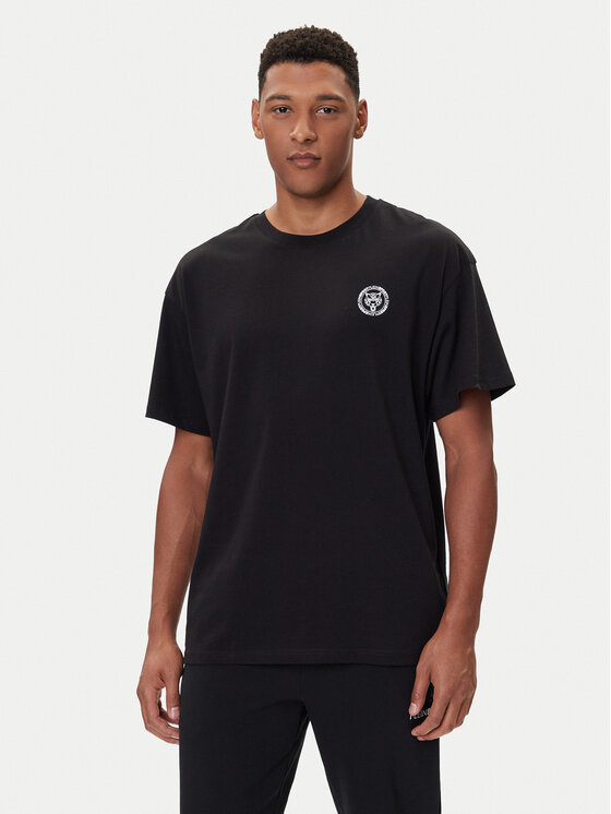 Plein Sport Тишърт PAEC MTK8324 STE001N Черен Loose Fit цвят на ниска цена