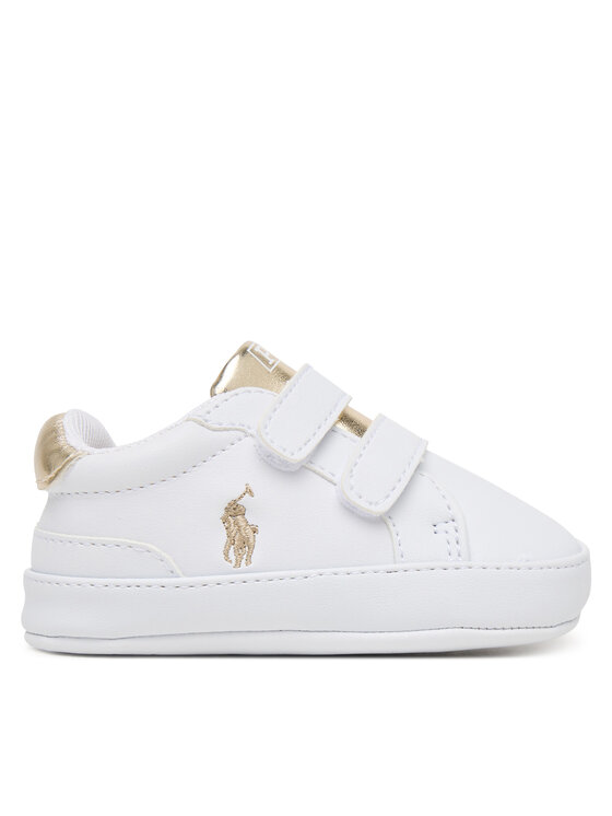 Polo Ralph Lauren Бебешки обувки RL03389102 Heritage Court II EZ Бял цвят на ниска цена