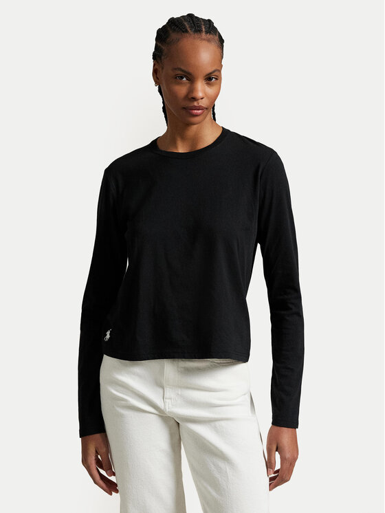 Polo Ralph Lauren Блуза 211967103002 Черен Classic Fit цвят на ниска цена