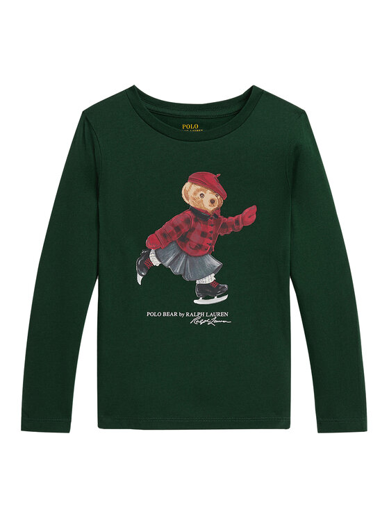 Polo Ralph Lauren Блуза 312P00435500 Зелен Regular Fit цвят на ниска цена