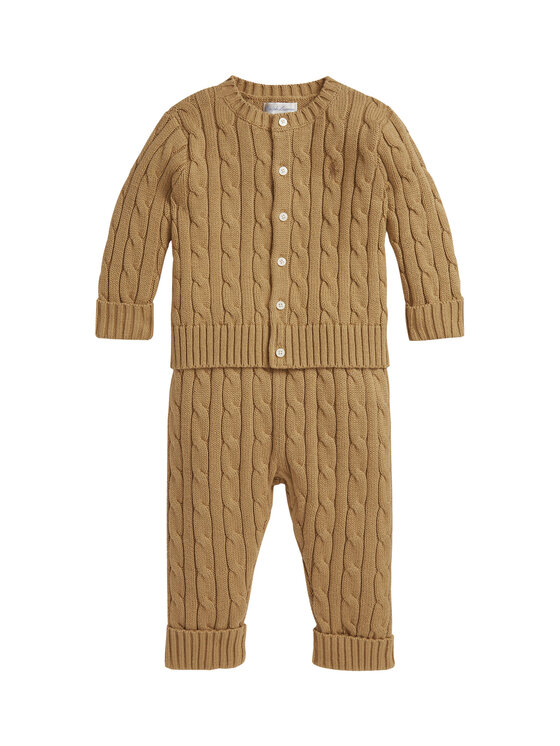 Polo Ralph Lauren Детски комплект 320966889008 Бежов Regular Fit цвят на ниска цена