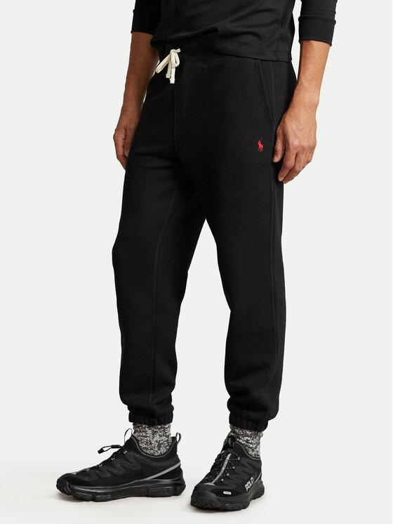 Polo Ralph Lauren Долнище анцуг 710793939001 Черен Relaxed Fit цвят на ниска цена