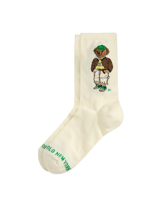 Polo Ralph Lauren Дълги чорапи 455982926001 Екрю цвят на ниска цена