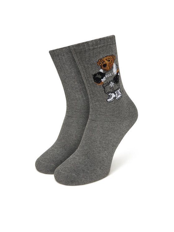 Polo Ralph Lauren Дълги чорапи 455982937001 Сив цвят на ниска цена