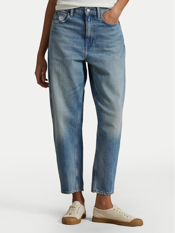 Polo Ralph Lauren Дънки 211969409001 Син Mom Fit цвят на ниска цена