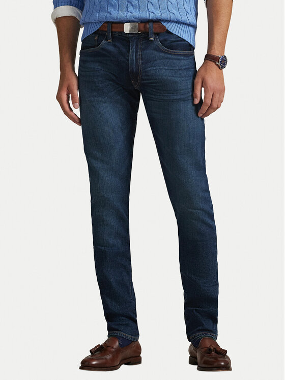 Polo Ralph Lauren Дънки 710982150001 Син Slim Fit цвят на ниска цена