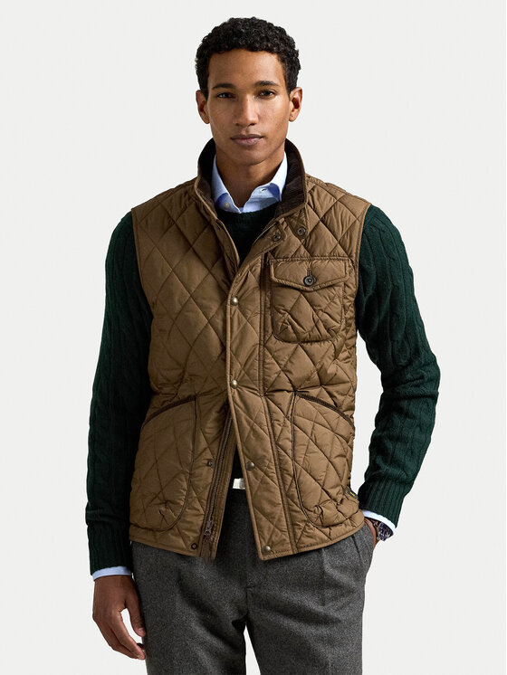 Polo Ralph Lauren Елек 710940375006 Кафяв Regular Fit цвят на ниска цена