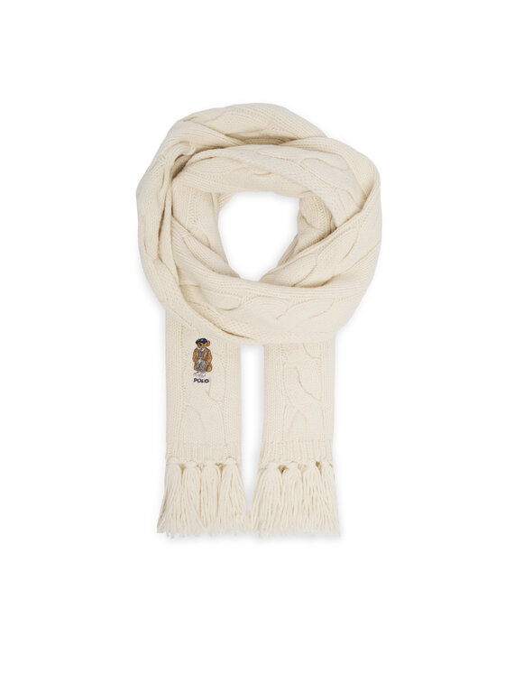 Polo Ralph Lauren Зимен шал 455981434001 Екрю цвят на ниска цена