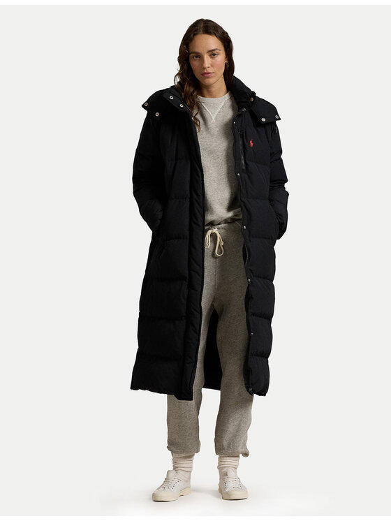 Polo Ralph Lauren Зимно яке 211941005002 Черен Regular Fit цвят на ниска цена