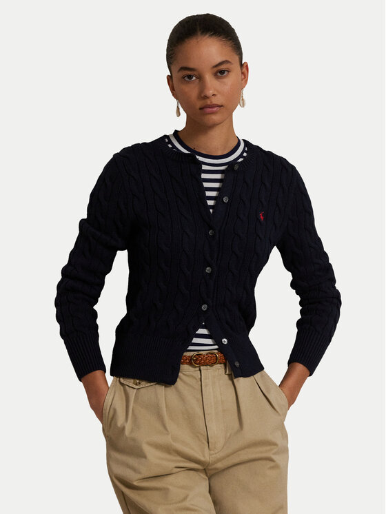 Polo Ralph Lauren Кардиган 211891643002 Тъмносин Regular Fit цвят на ниска цена