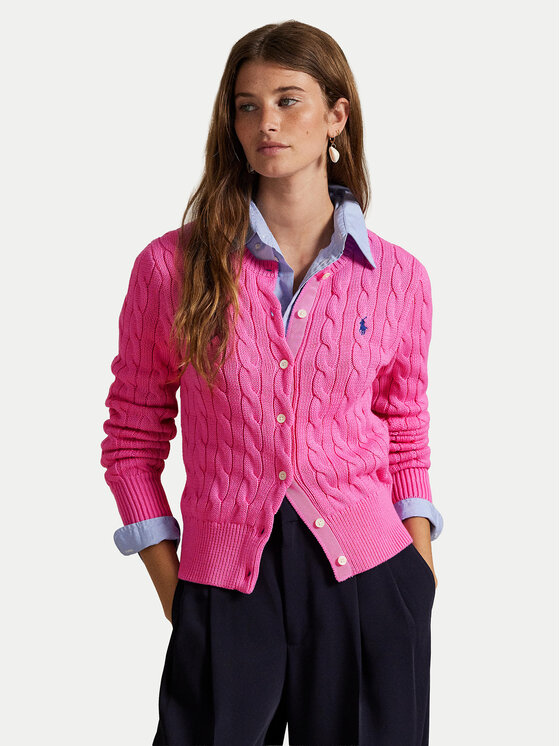 Polo Ralph Lauren Кардиган 211971868012 Розов Slim Fit цвят на ниска цена