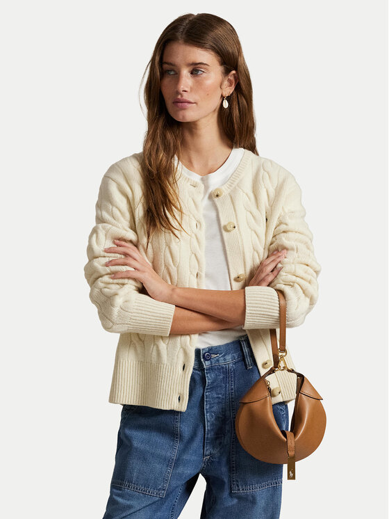 Polo Ralph Lauren Кардиган 211972104002 Бял Slim Fit цвят на ниска цена