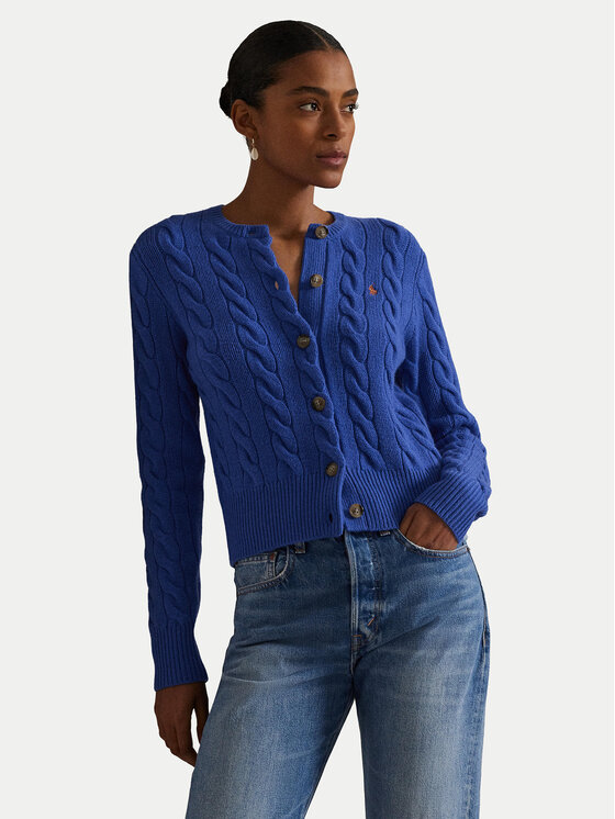 Polo Ralph Lauren Кардиган 211972104012 Син Slim Fit цвят на ниска цена