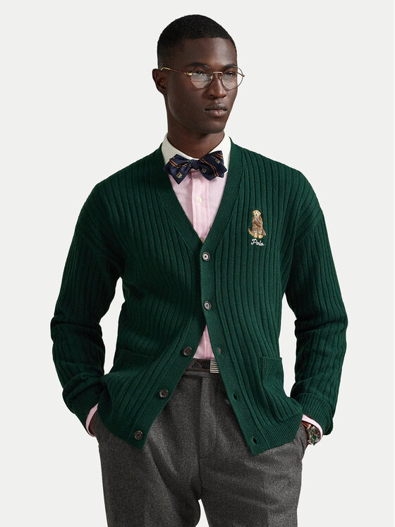 Polo Ralph Lauren Кардиган 710979094002 Зелен Relaxed Fit цвят на ниска цена